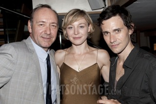 Kevin Spacey, Juliet Rylance and Christian Camargo at opening night of The Bridge Project.