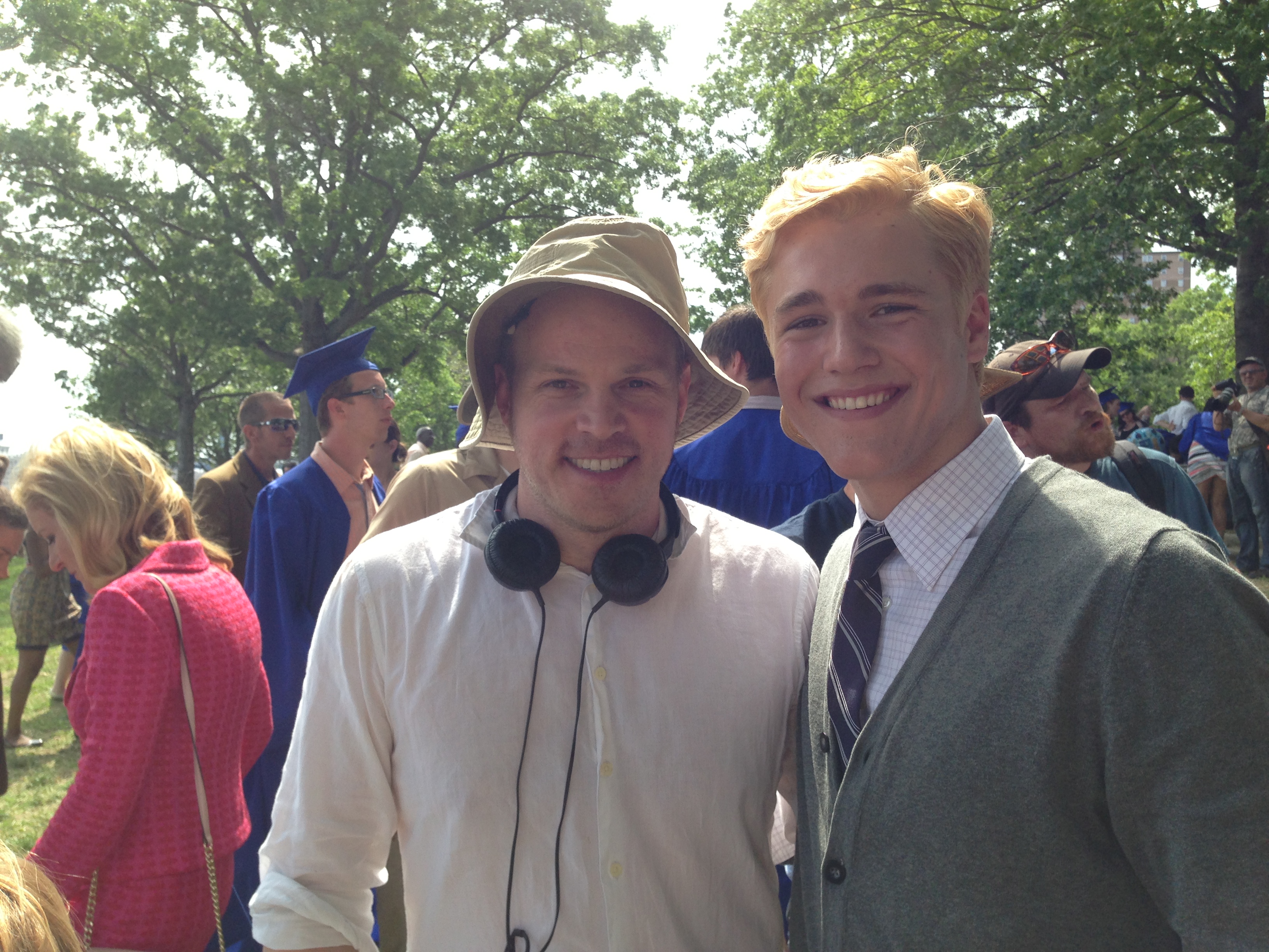 Charlie DePew with The Amazing Spider-Man Director Marc Webb