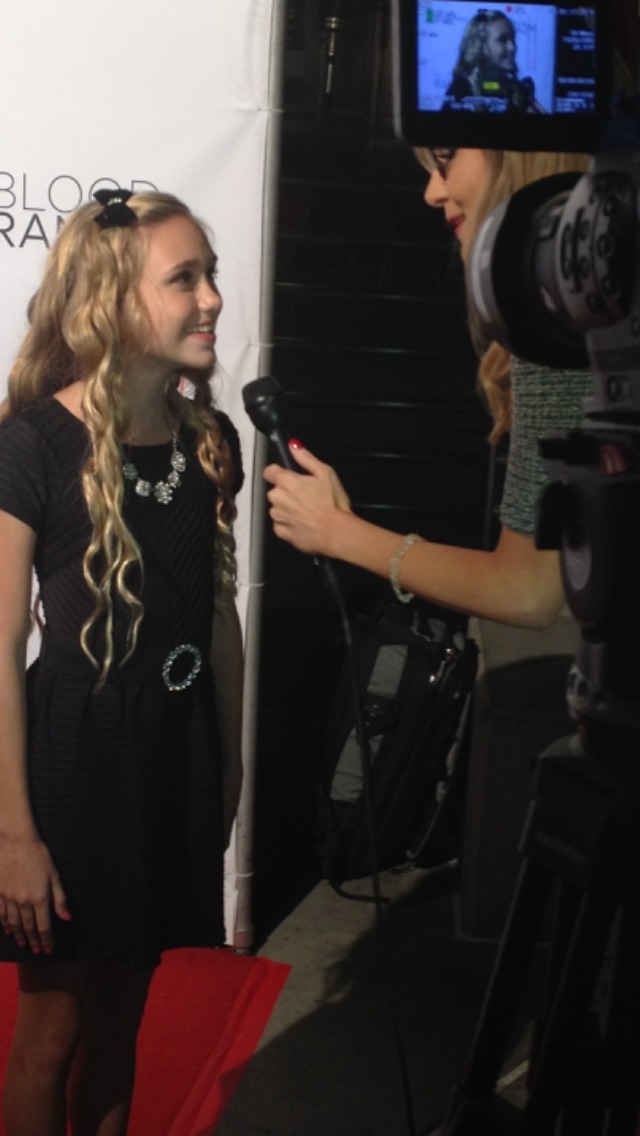 Interview on red carpet at blood ransom premiere