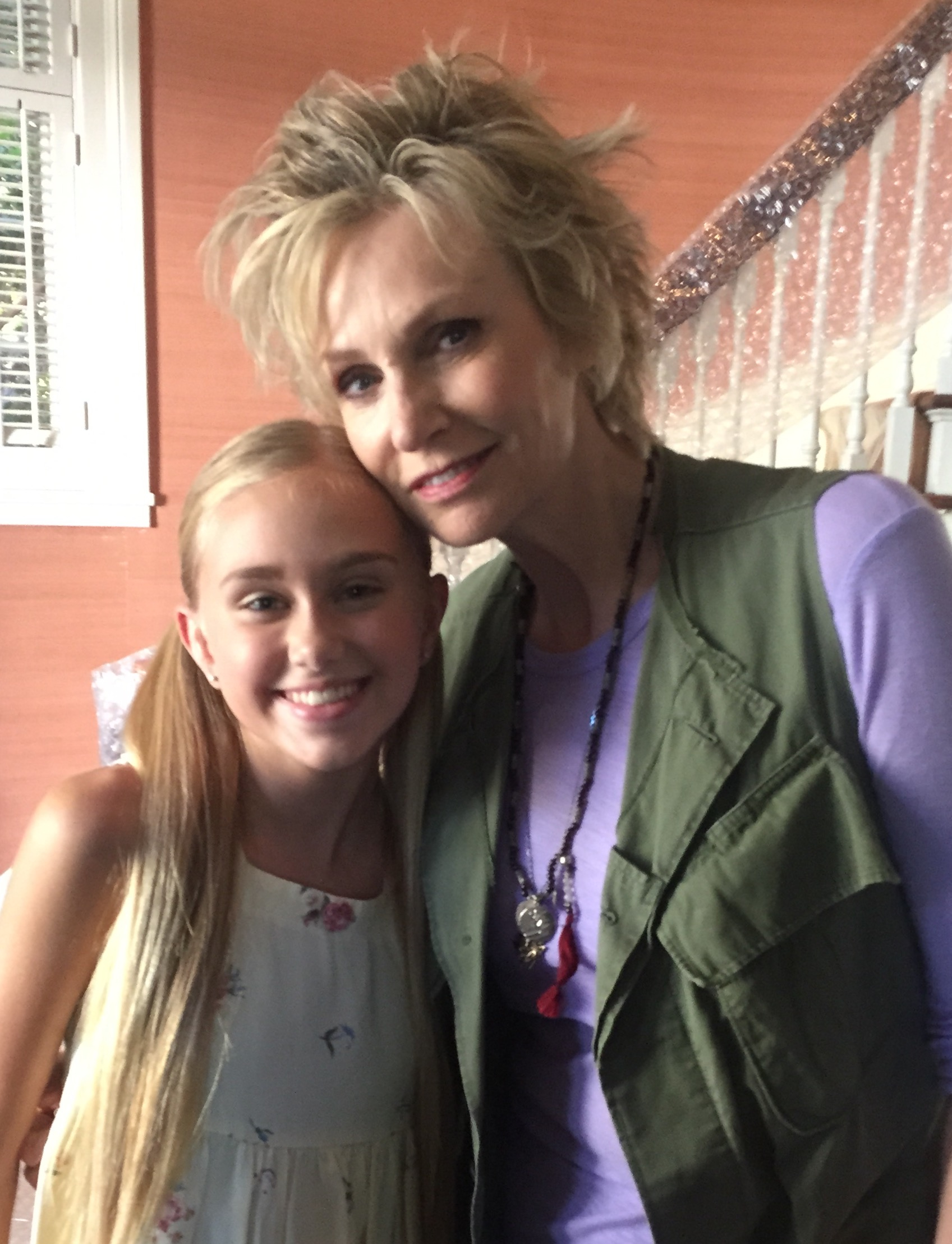 Emily with Jane Lynch on Angel From Hell