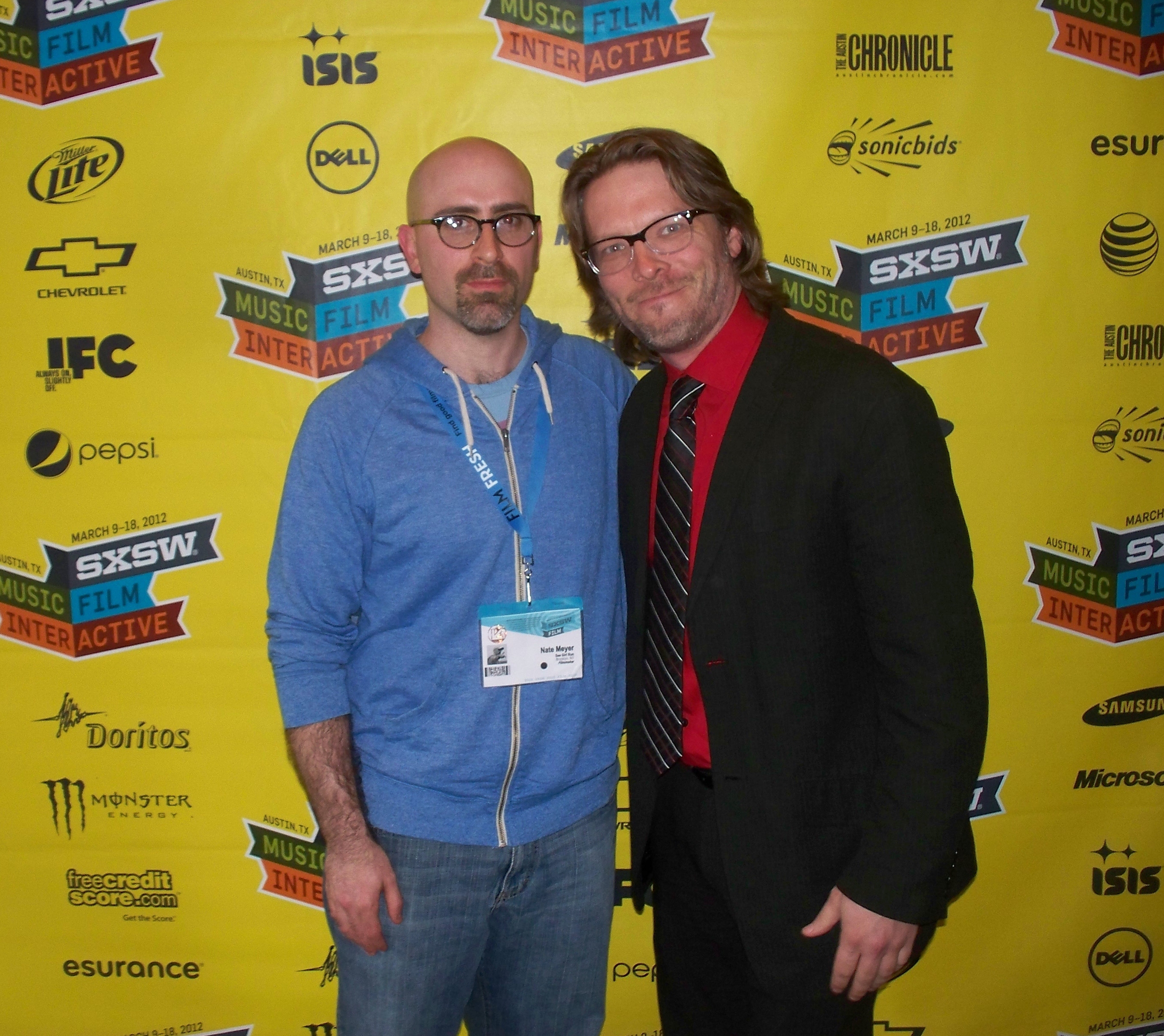 Miles Doleac with director and long-time friend, Nate Meyer, at the world premiere of 