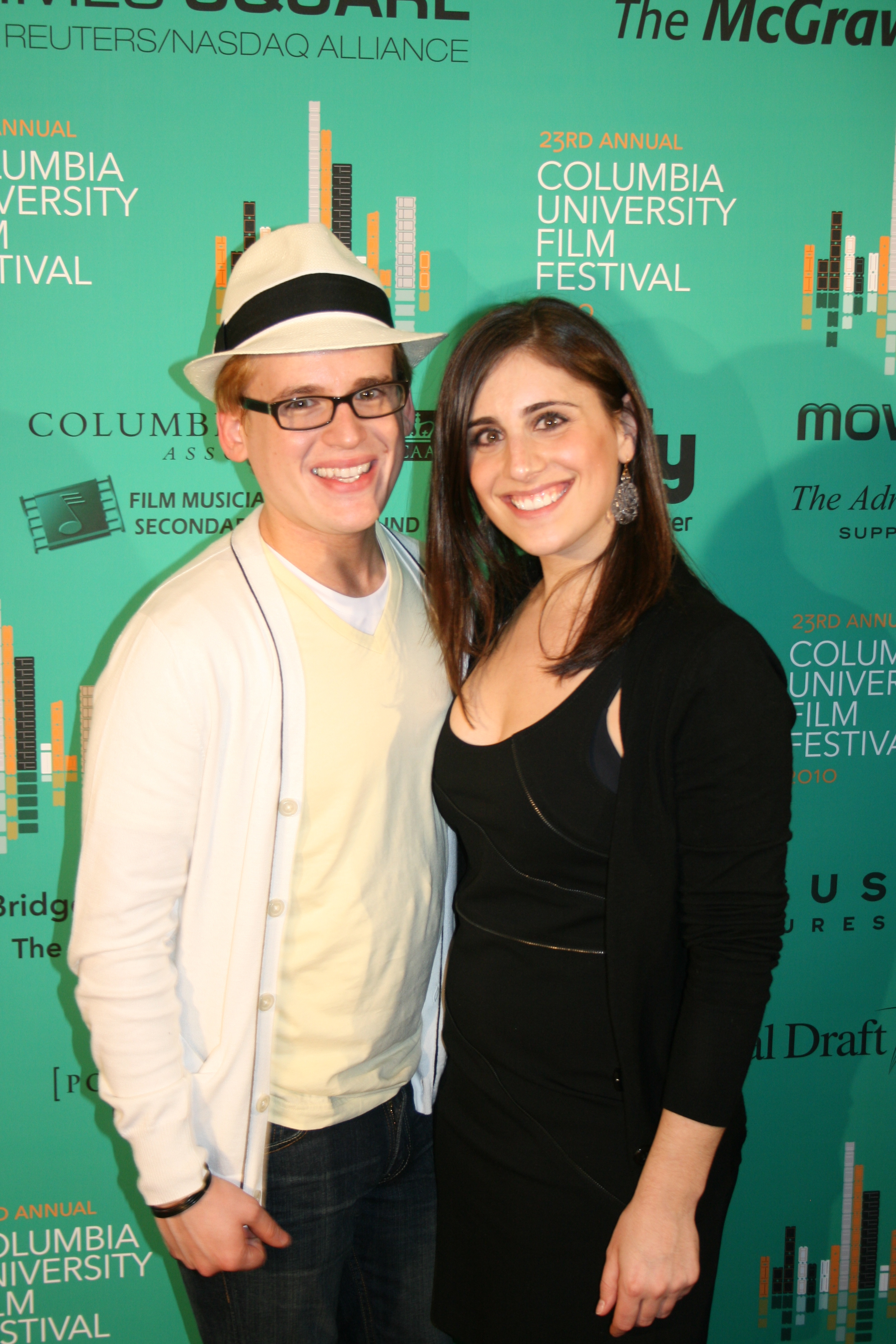 William Michael Harper and director Kate Nexon at the 2010 Columbia University Film Festival Closing Night Party.