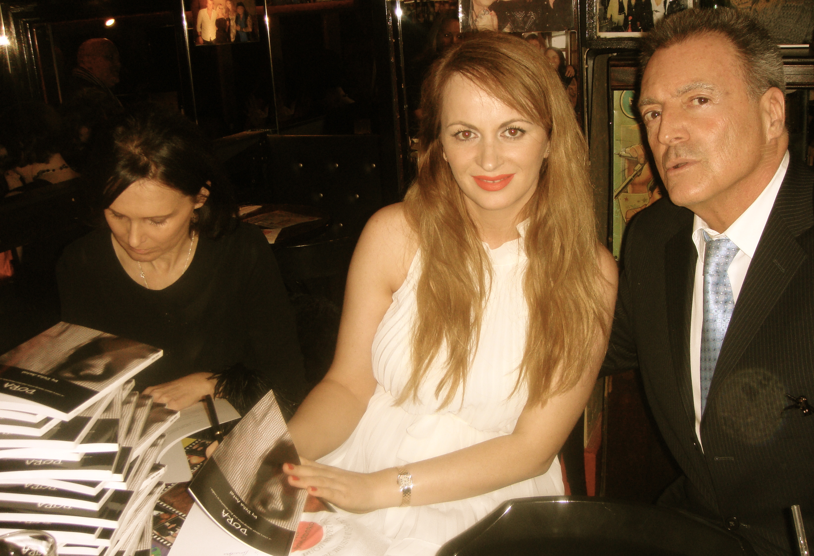 Delia Antal & Armand Assante DORA by Delia Antal, book signing at Ciro Pomodoro Fundraising for the children in Pakistan. 31st of January 2011