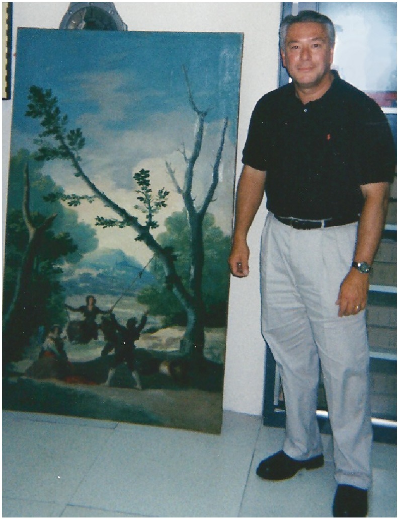 FBI Senior Investigator Robert Wittman with Francisco Goya's 