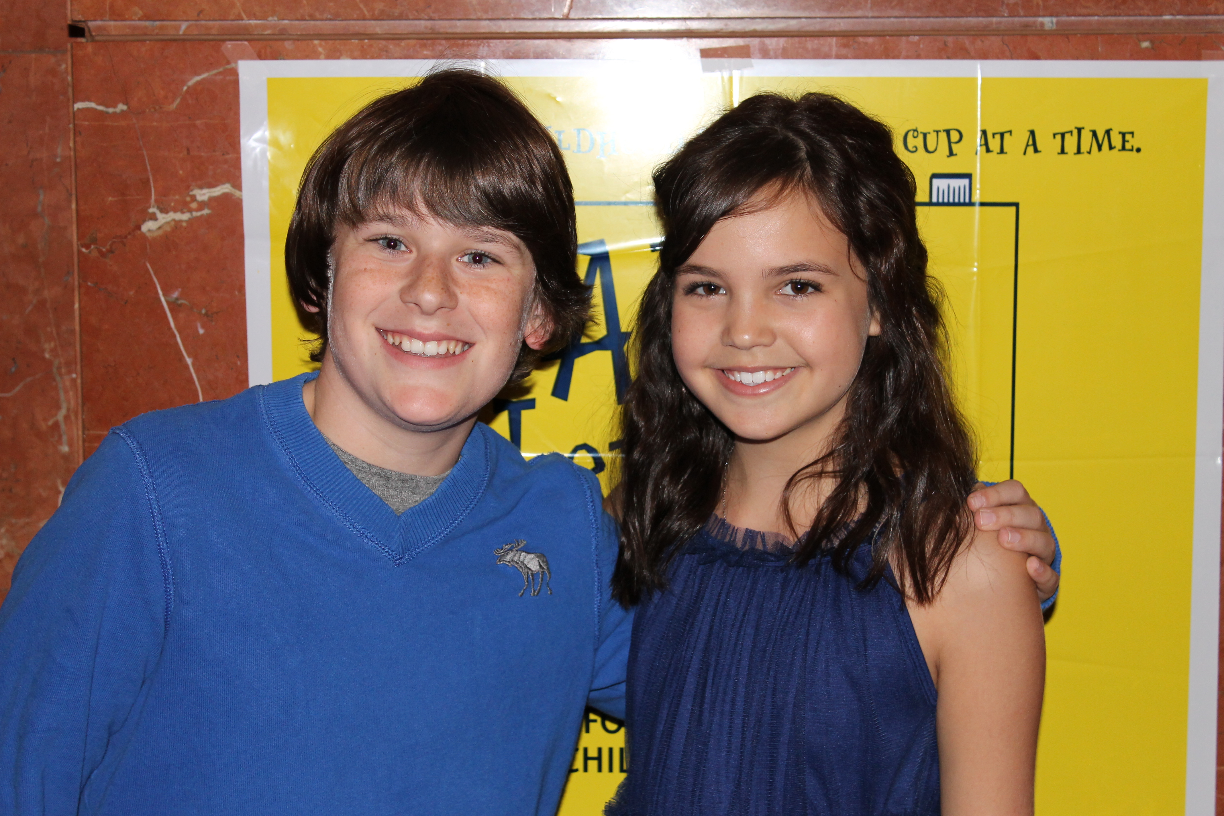 With Bailee Madison at an Alex's Lemonade Stand Fundraiser