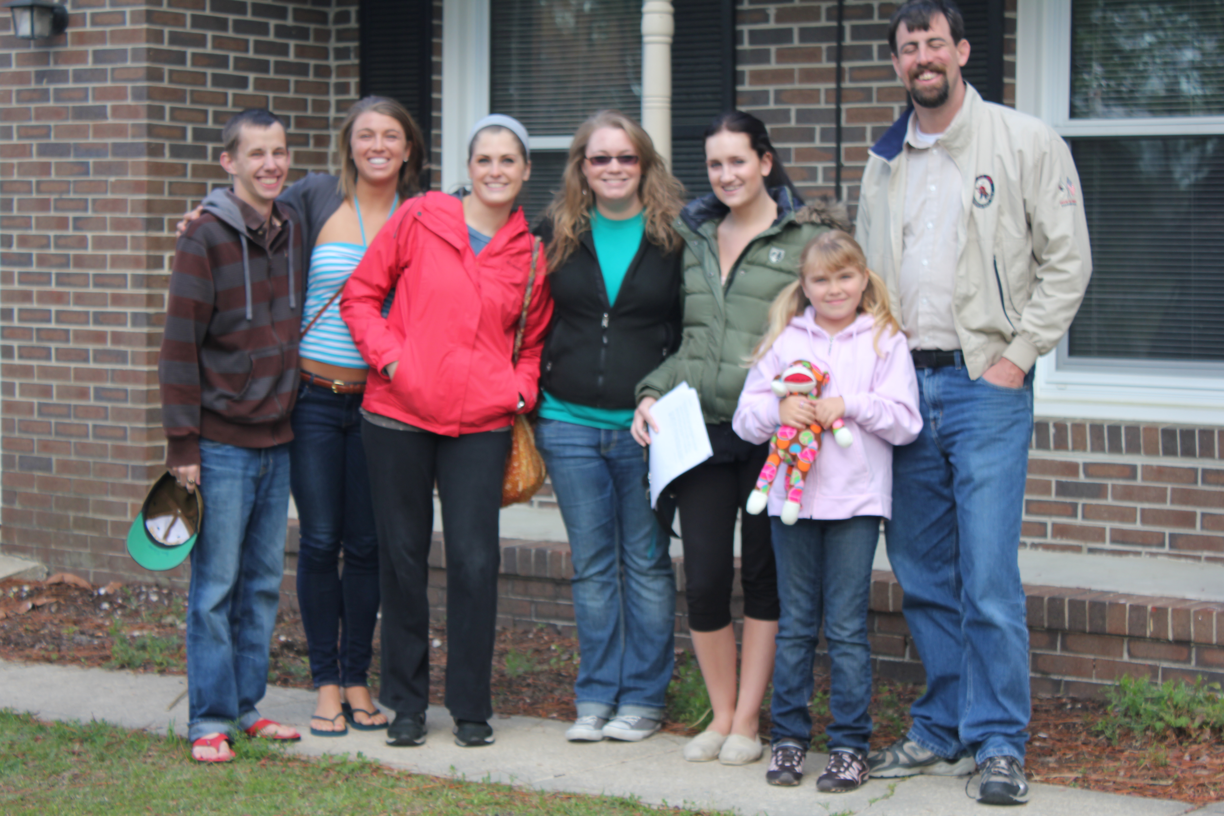 with actors and crew at wilmington nc movie set.. i was molly the daughter.