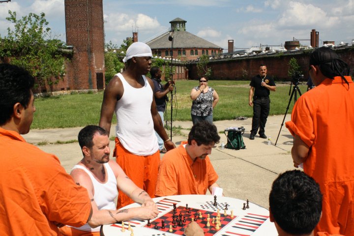 On location at Holmesburg Prison in northern Philadelphia, PA for 