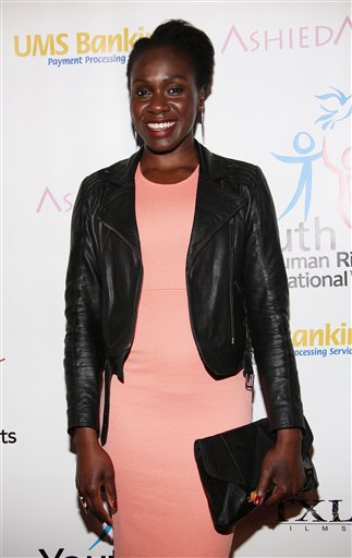 Anniwaa Buachie arrives at Youth for Human Rights International Celebrity Benefit at Beso Hollywood on Monday, March 24, 2014 in Los Angeles