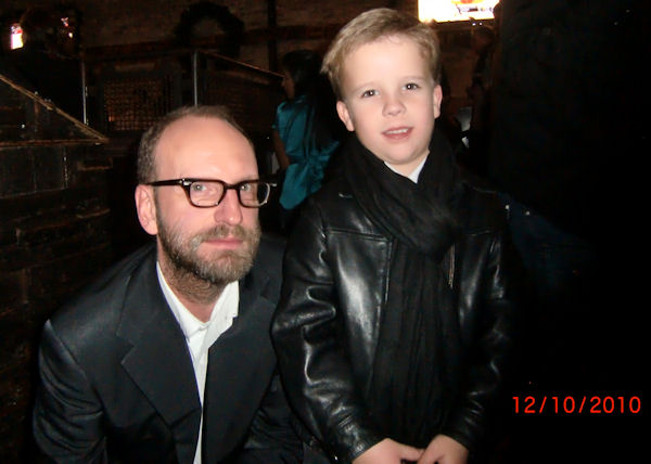 Blake with Stephen Soderbergh at the Contagion wrap party in Chicago - Unfortunately all of Blake's scenes were cut, but he had an incredible time filming