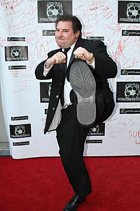 Screenwriter Ron Podell on the red carpet. AOF Film Festival 2011, Pasadena, Calif.