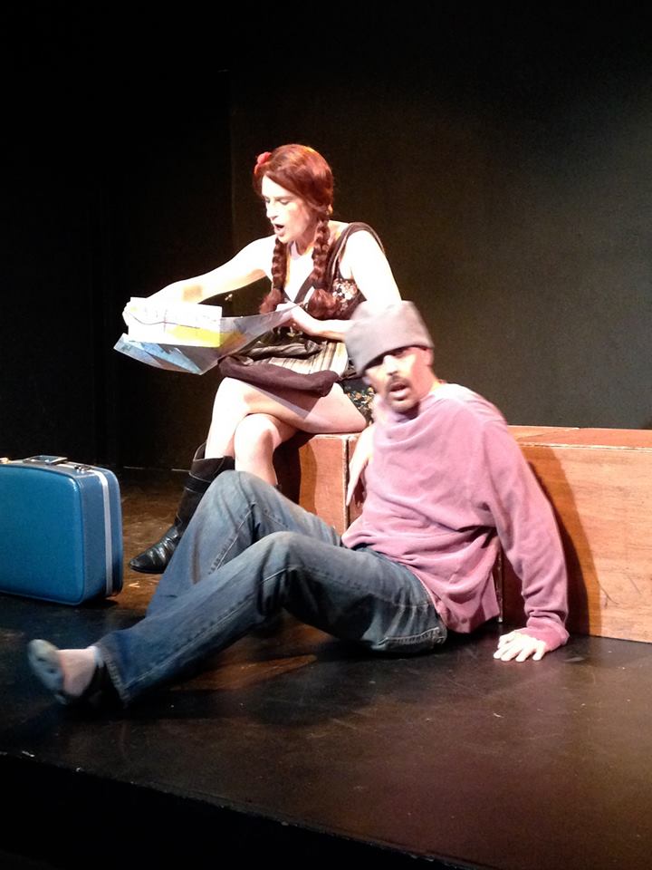 Playing a homeless guy in the musical comedy Poly Bunker Sings! with the amazing and lovely and gracious Rana Rines