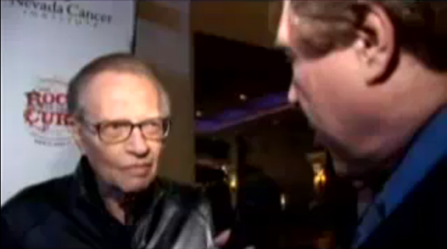 Award winning television and radio host Larry King (Larry King Live) and Pete Allman