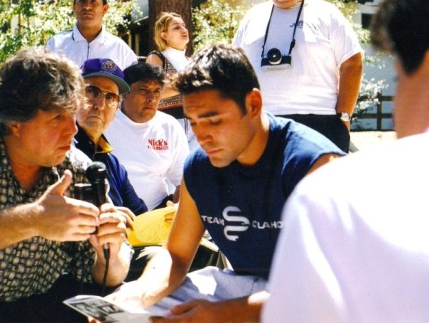 Retired Professional Boxing Champion Oscar De La Hoya (who defeated 17 world champions and won 10 world titles in six different weight classes) and Pete Allman