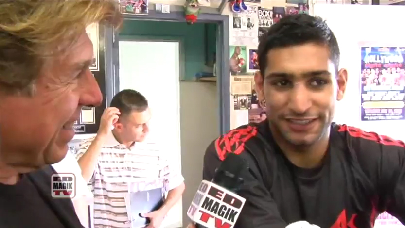 Professional Boxer Amir Khan (former two-time World Champion) and Pete Allman