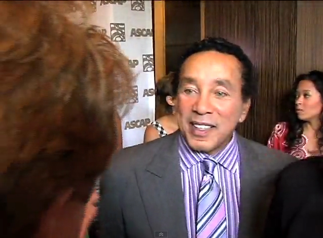 R&B singer-songwriter Smokey Robinson (The Miracles) and Pete Allman