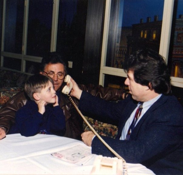 Singer Frankie Valli (The Four Seasons), his son and Pete Allman