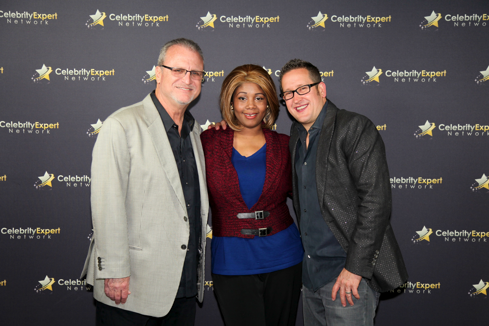 Celebrity Style Expert, Author, SAG/AFTRA Host April burns, arriving on the red carpet, Pre-cocktail party! with Director Nick Nanton, and producer JW Dicks.