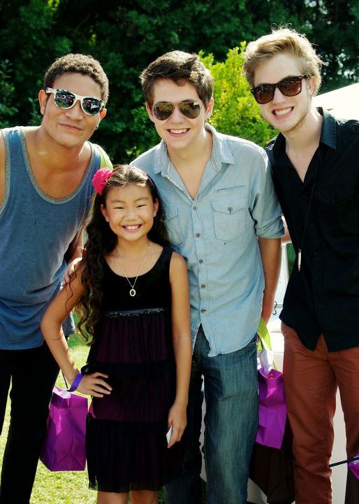 Victoria Grace with Damian Joseph McGinty, Jr.,and Cameron Mitchell.