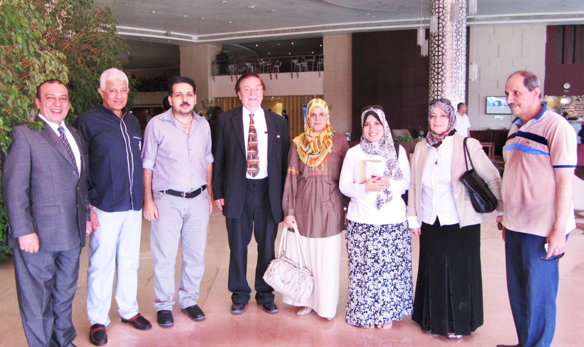 With Chairman of Radisson Hotels Egypt, and the Alexandria Land Authority commission, June 2014.