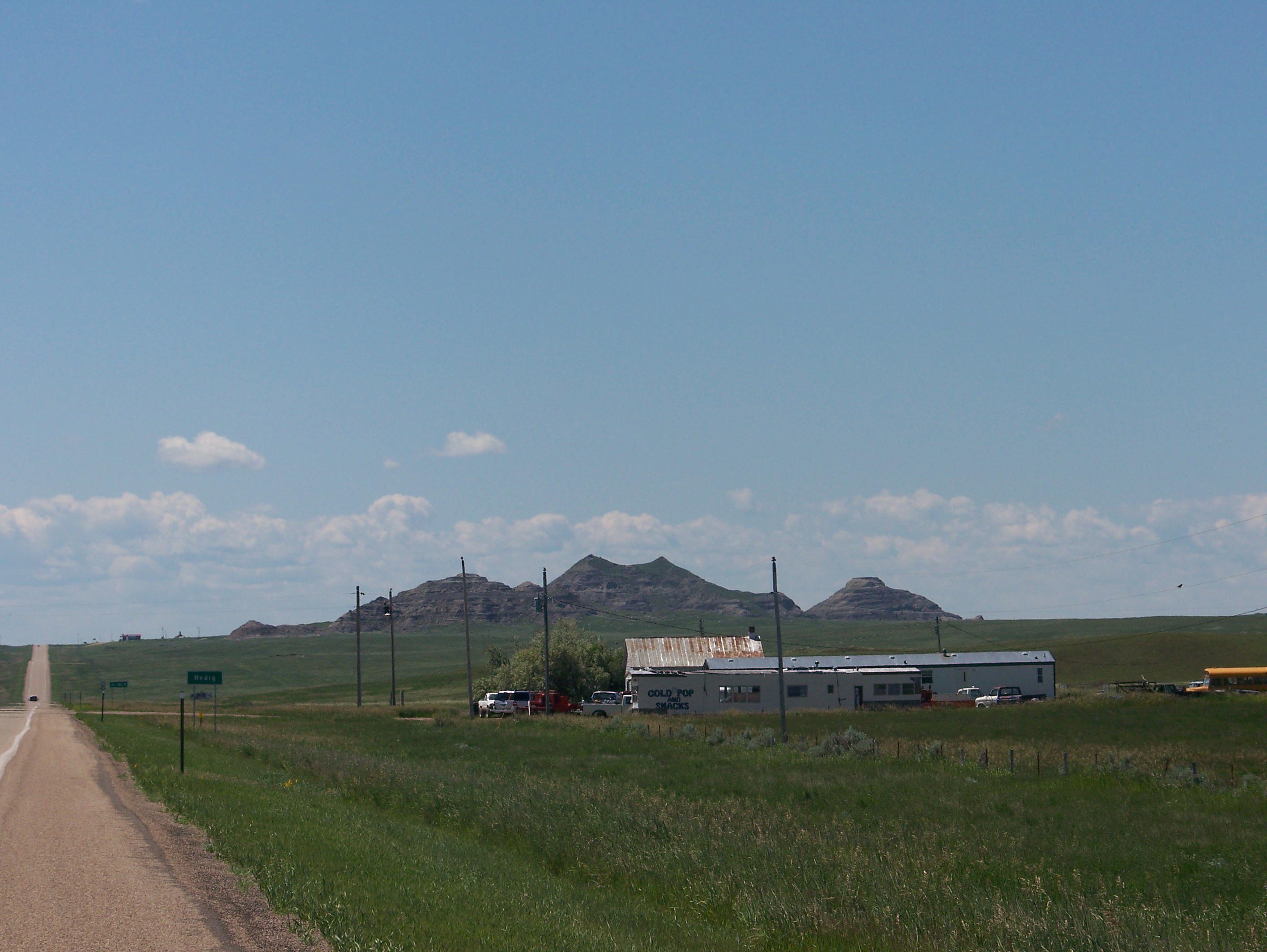 Crow Buttes overlooking the prairie in Harding County