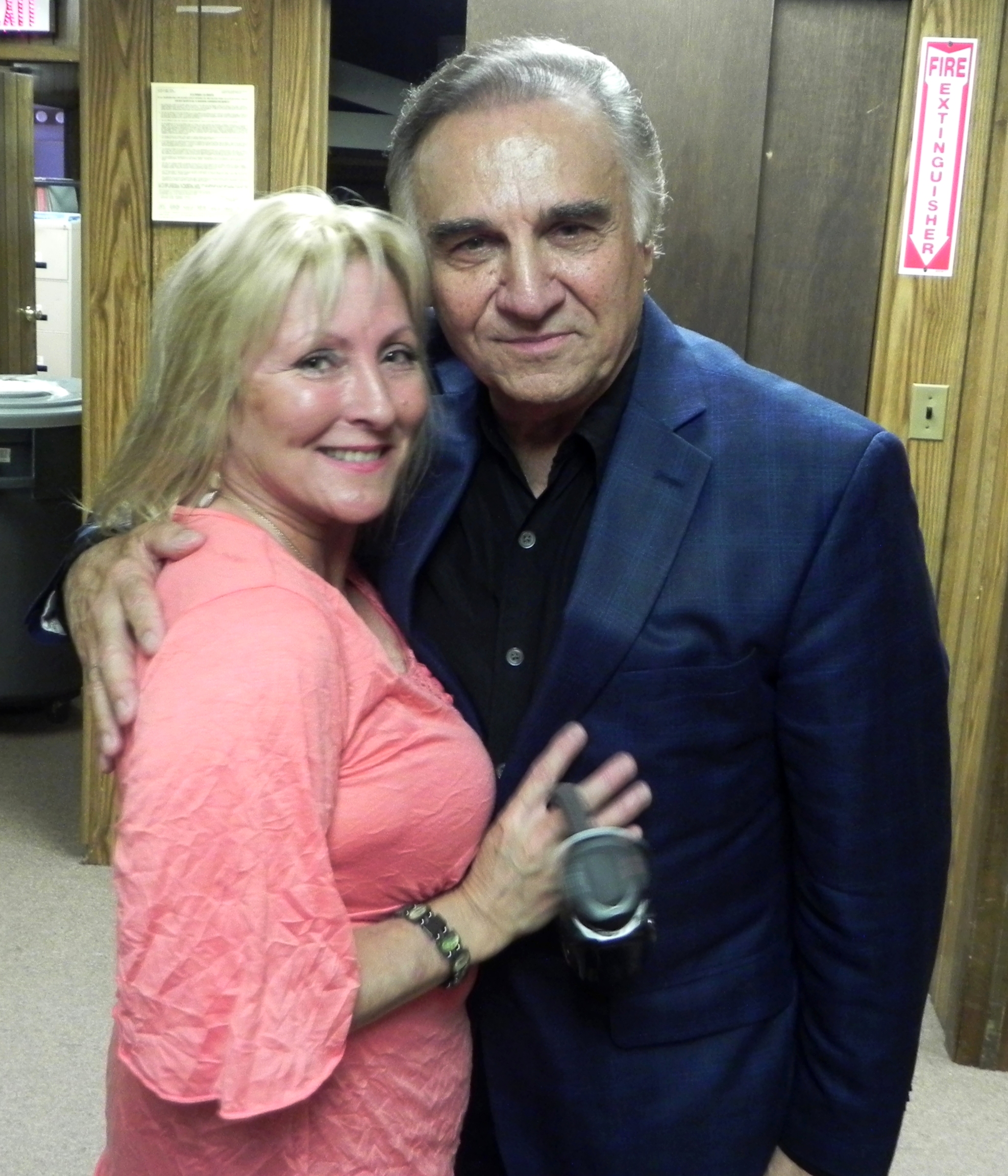 Actor Tony LoBianco & LynnAnne Daly on the set of Director Fred Carpenter's 'SEND NO FLOWERS'