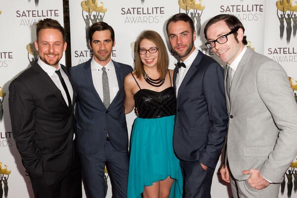 EastSiders on the red carpet for their nomination at the International Press Academy Satellite Awards.