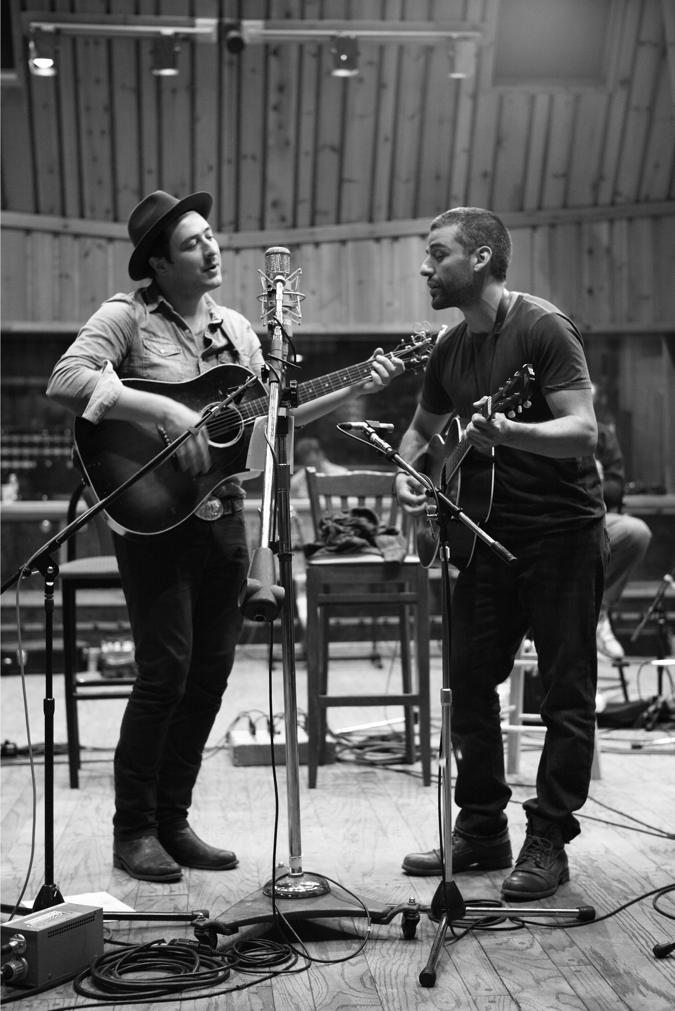 Still of Oscar Isaac and Marcus Mumford in Another Day, Another Time: Celebrating the Music of Inside Llewyn Davis (2013)