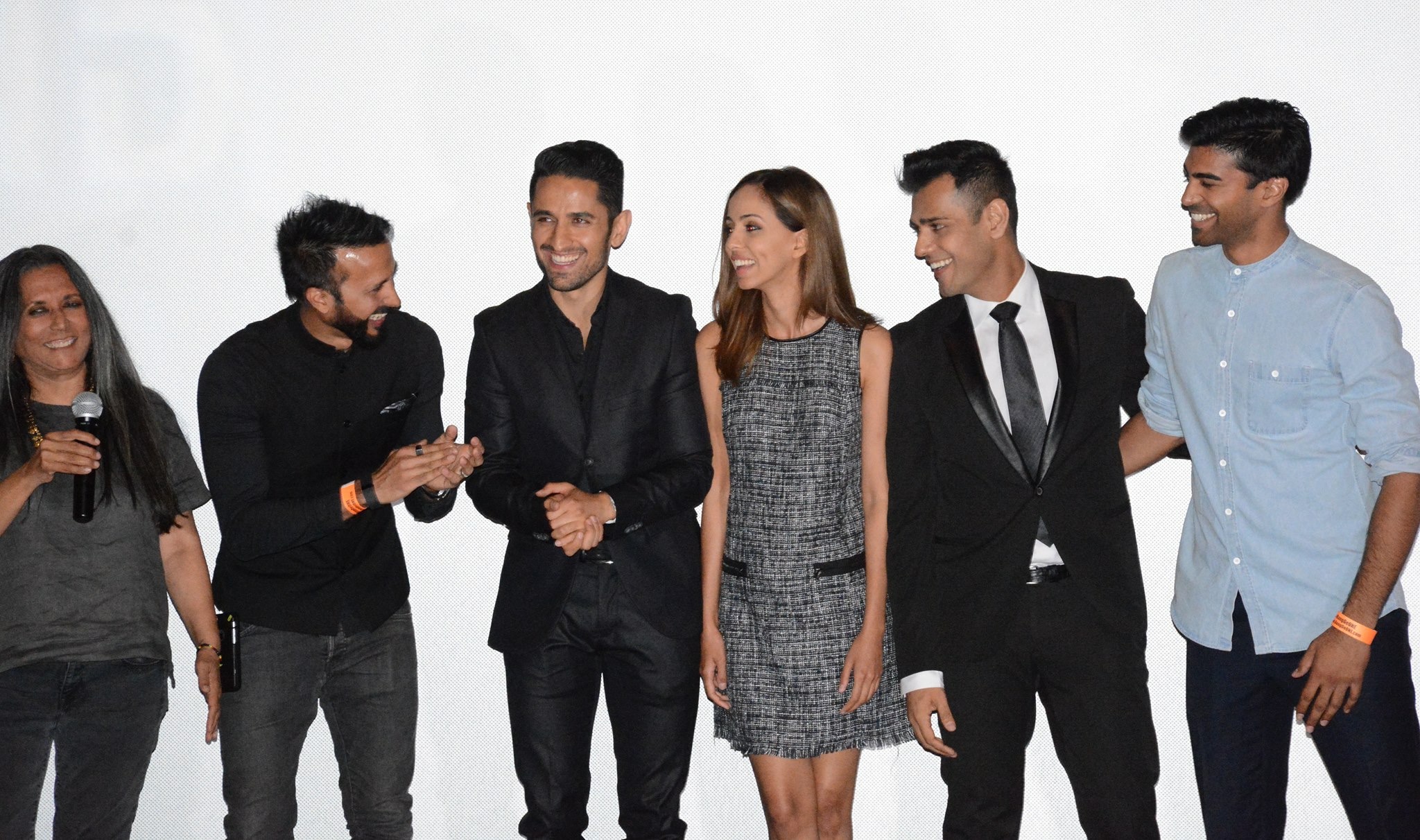 Deepa Mehta, Ali Kazmi, Ali Momen, Gia Sandhu, Gabe Grey, Ray Ablack at event for Beeba Boys