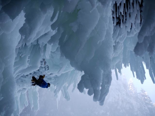 Helmcken Falls, BC, site of the hardest ice climbing in the world today