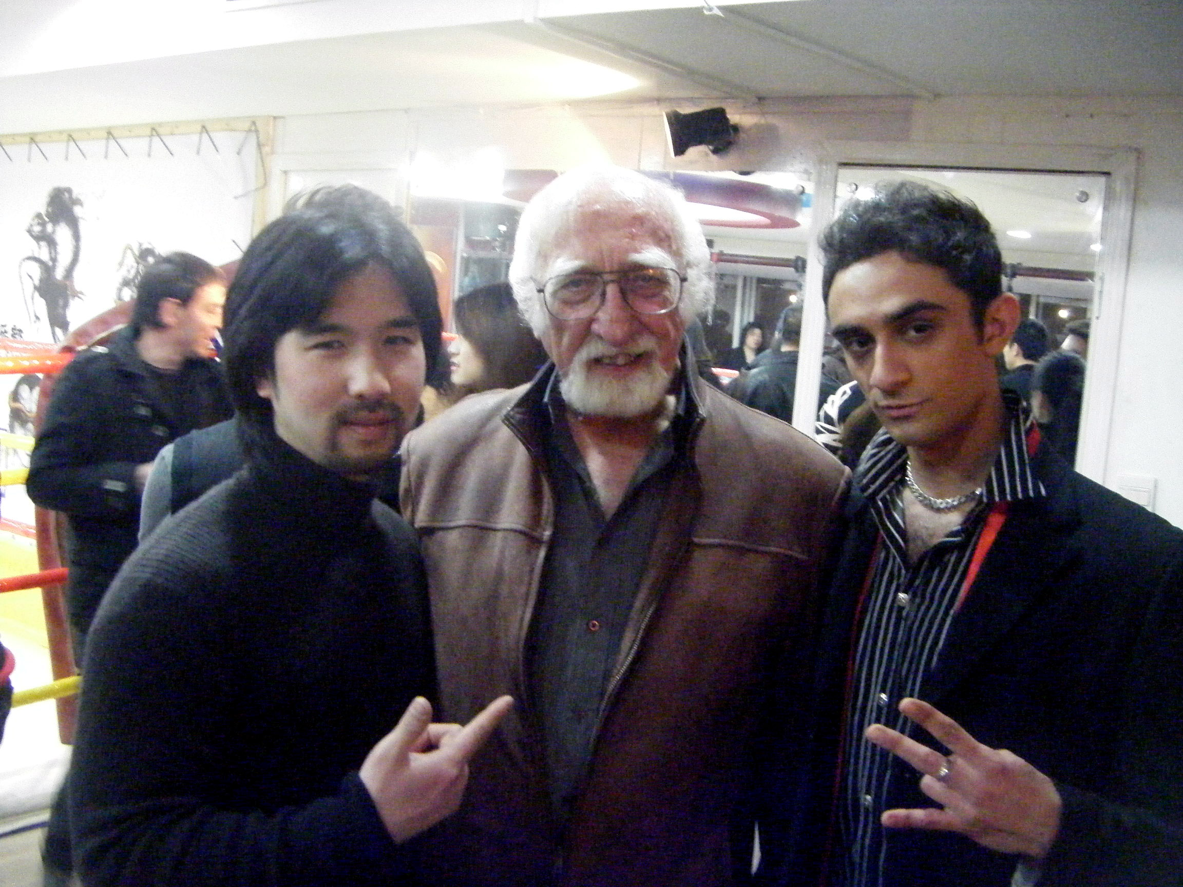 Christian Bachini, Director Richard Chung and Actor Jon T. Ben from Bruce Lee's 