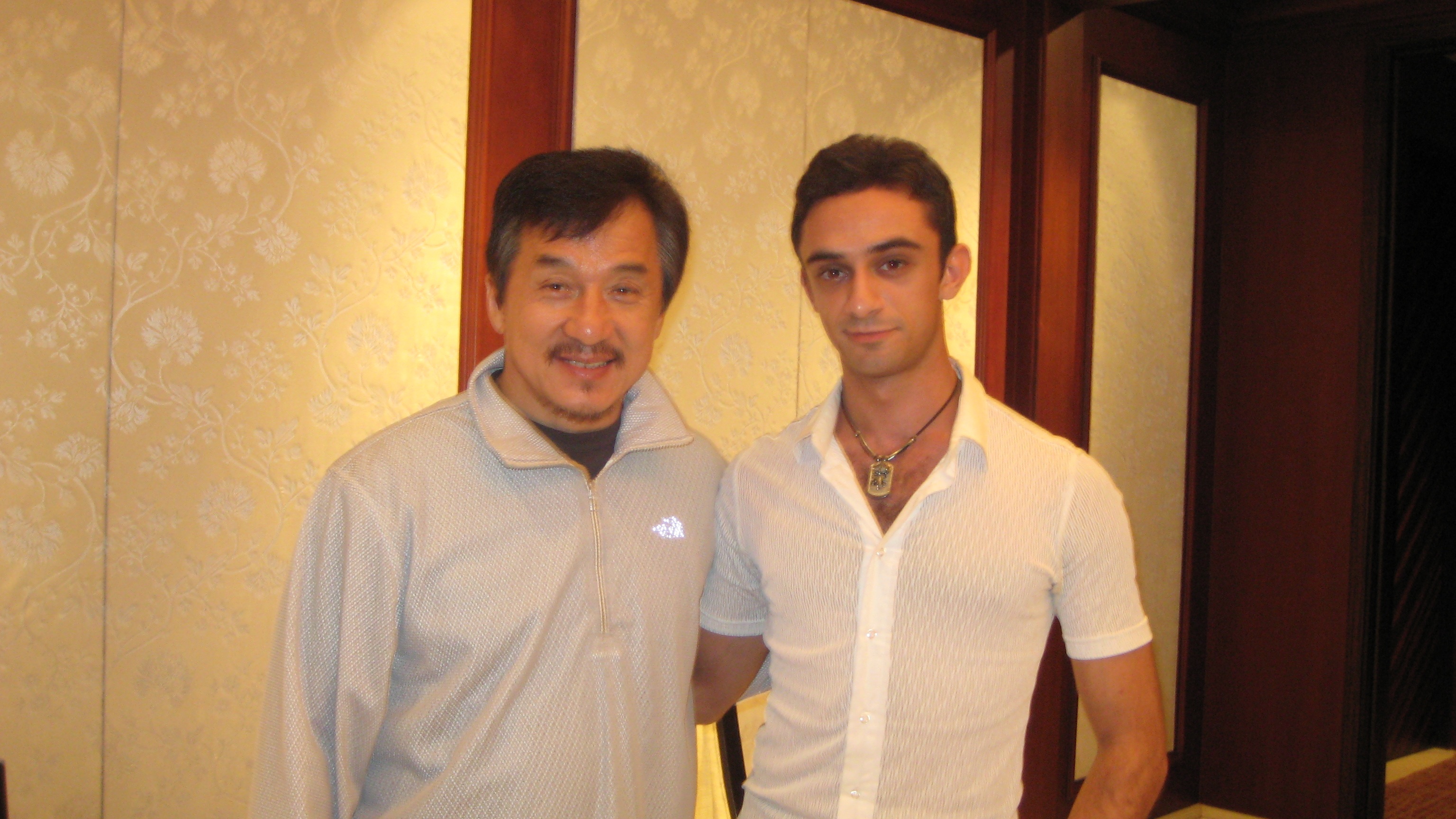 Christian Bachini and Jackie Chan in Beijing, 2009
