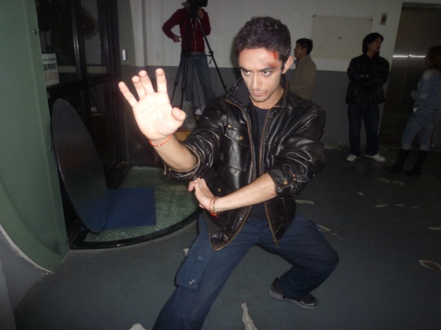 Christian Bachini on set in November 2009
