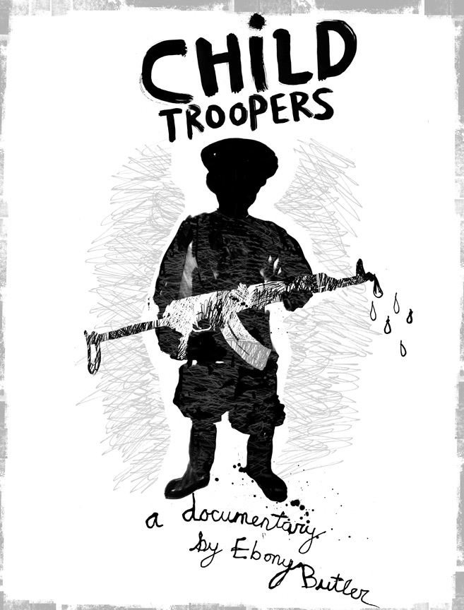 One of our many amazing designs for our 'Child Troopers Collection' made by Linda Zacks, our superstar Brooklyn / New York based artist... LOVE! This may be the main film cover and poster for the film - we are currently using this image to repr