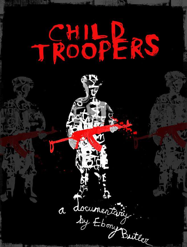 Another slightly different design for our Child Troopers Collection, by the talented and wonderful Linda Zacks! This is a potential poster design, potential DVD design and also for street art marketing and outreach programs. T-Shirts, hoodies and singlets