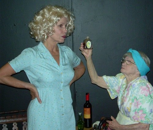 Bonnie as Mrs. Hardwicke-Moore with acting partner , Joy Pickett Phillips as Mrs. Wire in Tennessee William's 