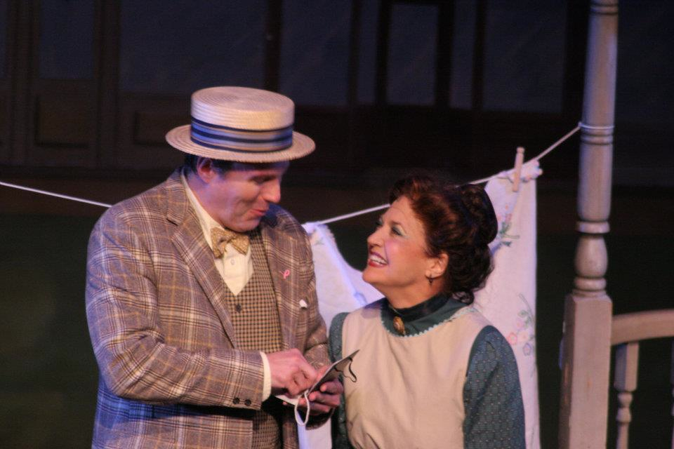 Mrs. Paroo Music Man 2011 Seen here with Greg Stone Lyric Light Opera Production