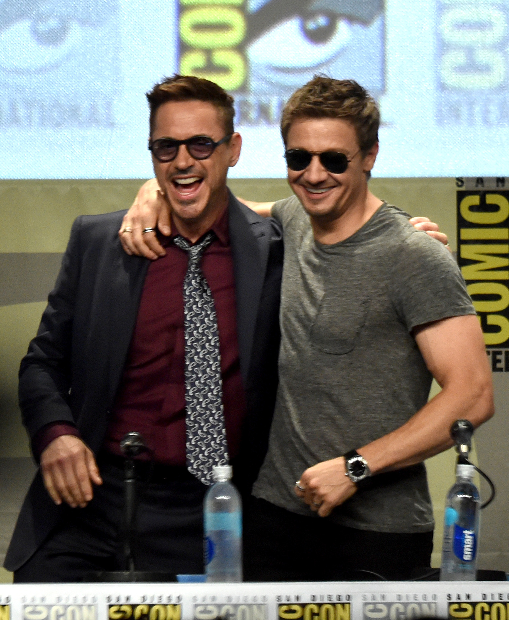 Robert Downey Jr., Jeremy Renner and Kevin Winter