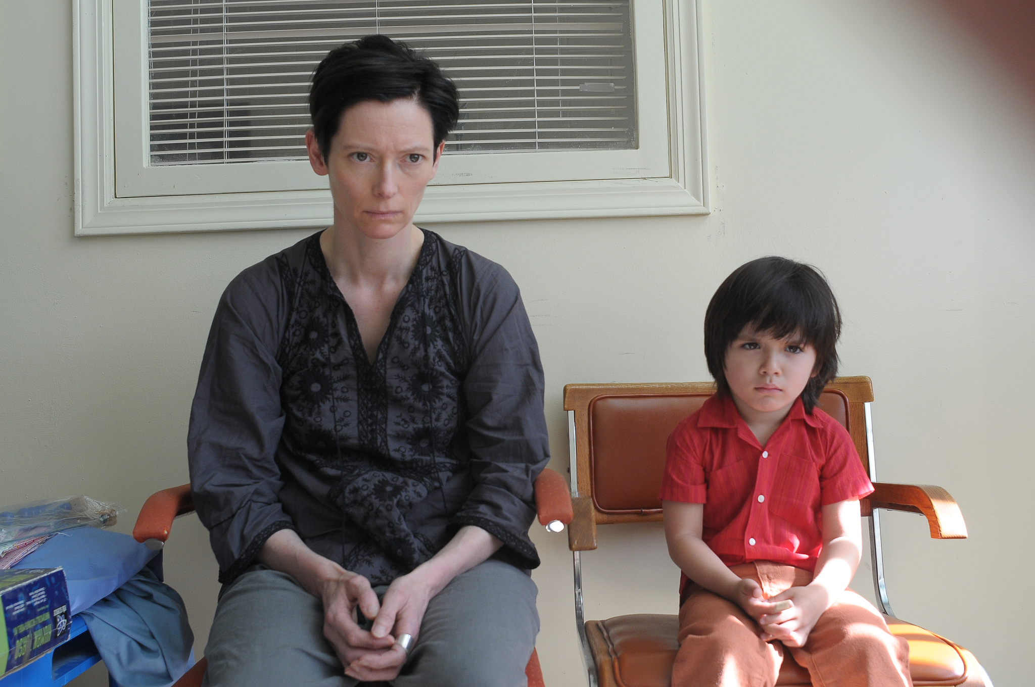 Still of Tilda Swinton and Rock Duer in We Need to Talk About Kevin (2011)