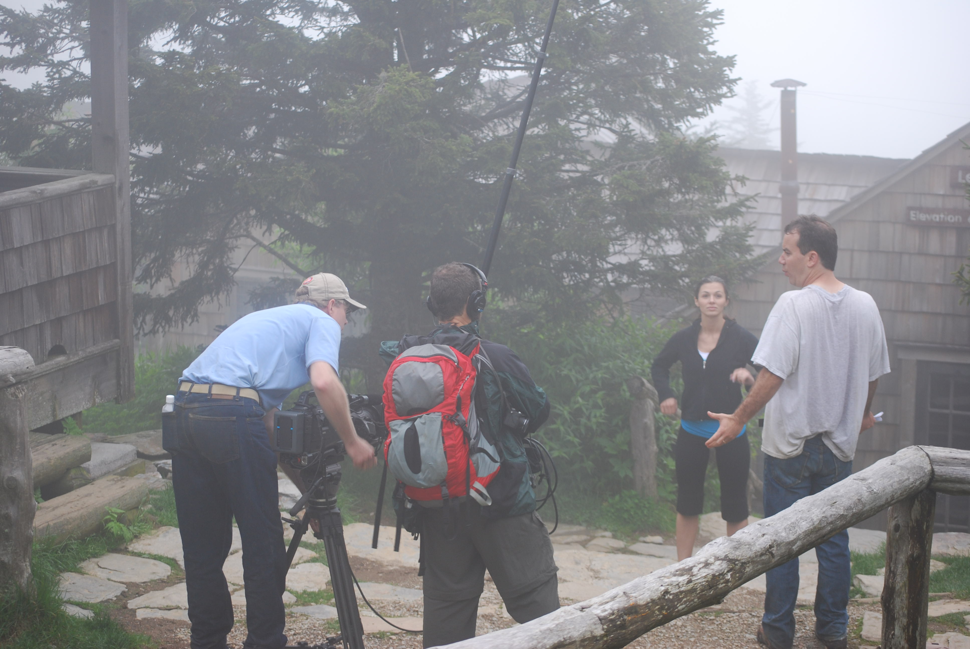 Shooting Stay Where at the top of the Smokey Mountains