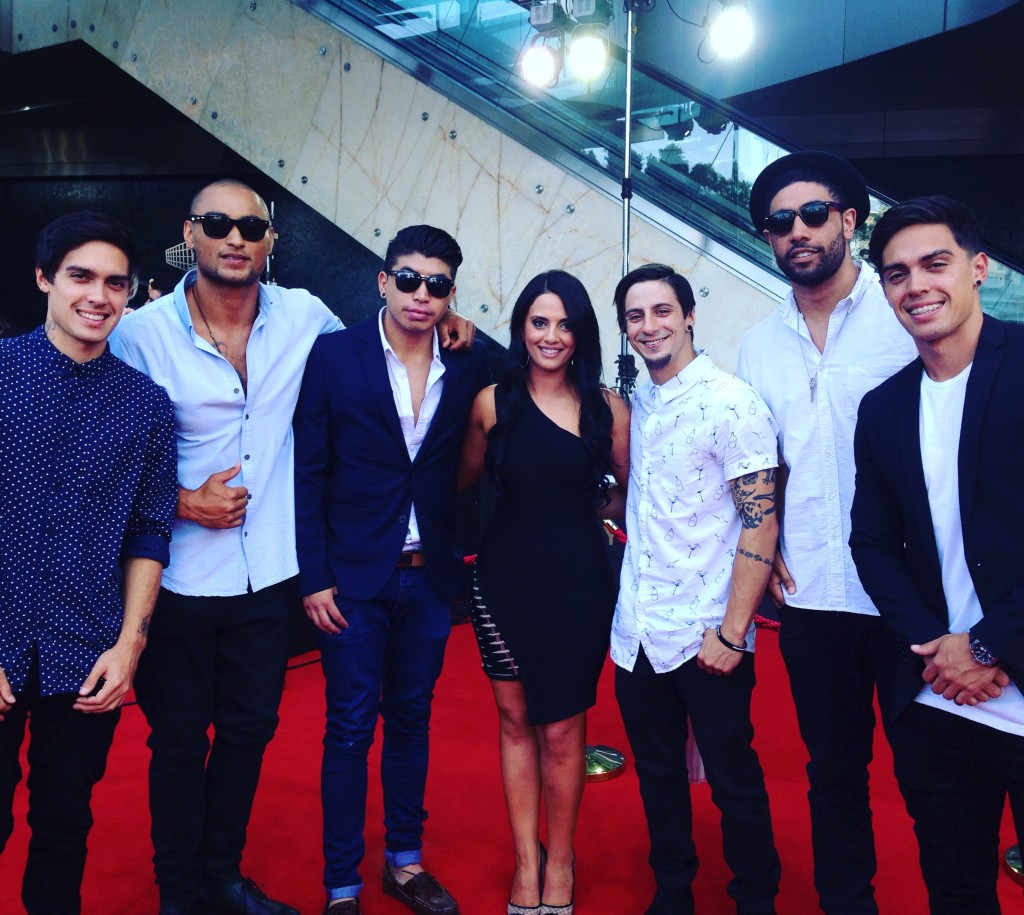 2015 AACTA Awards Justice Crew and Nancy Rizk