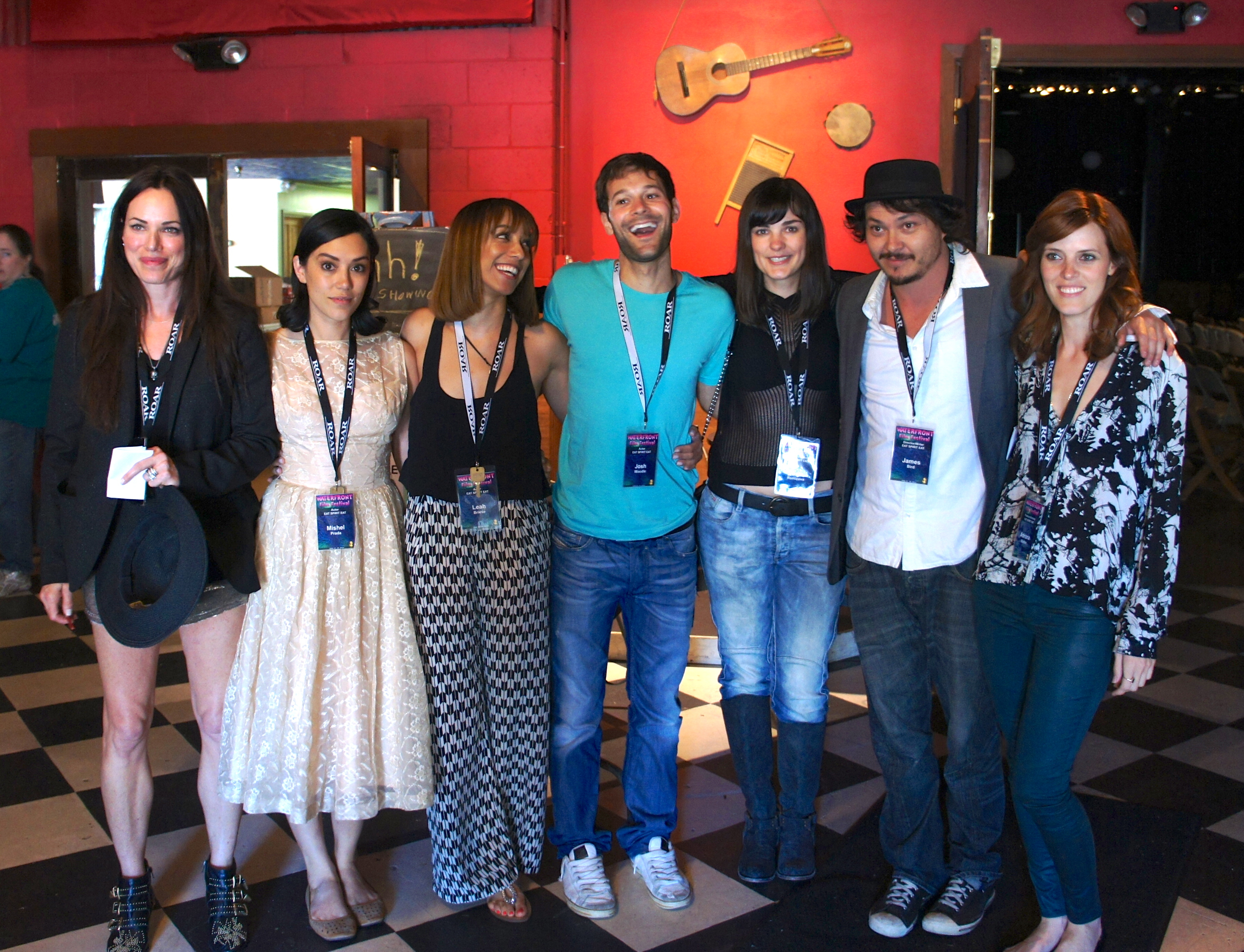 Josh Woodle, James Bird, Anya Remizova, Adriana Mather, Mishel Prada, Leah Briese and Kristin Minter at event of Eat Spirit Eat. (2013)