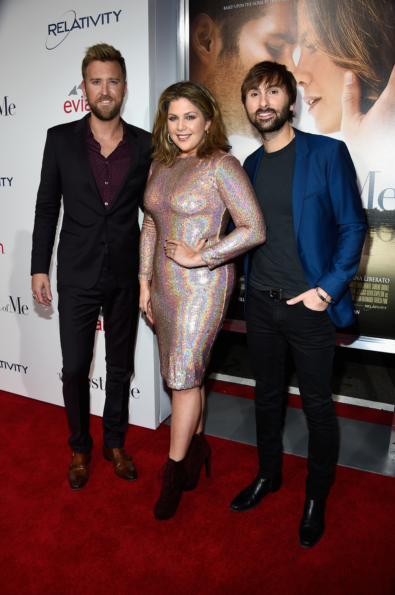 Dave Haywood, Charles Kelley and Hillary Scott at event of Geriausia, ka turiu (2014)