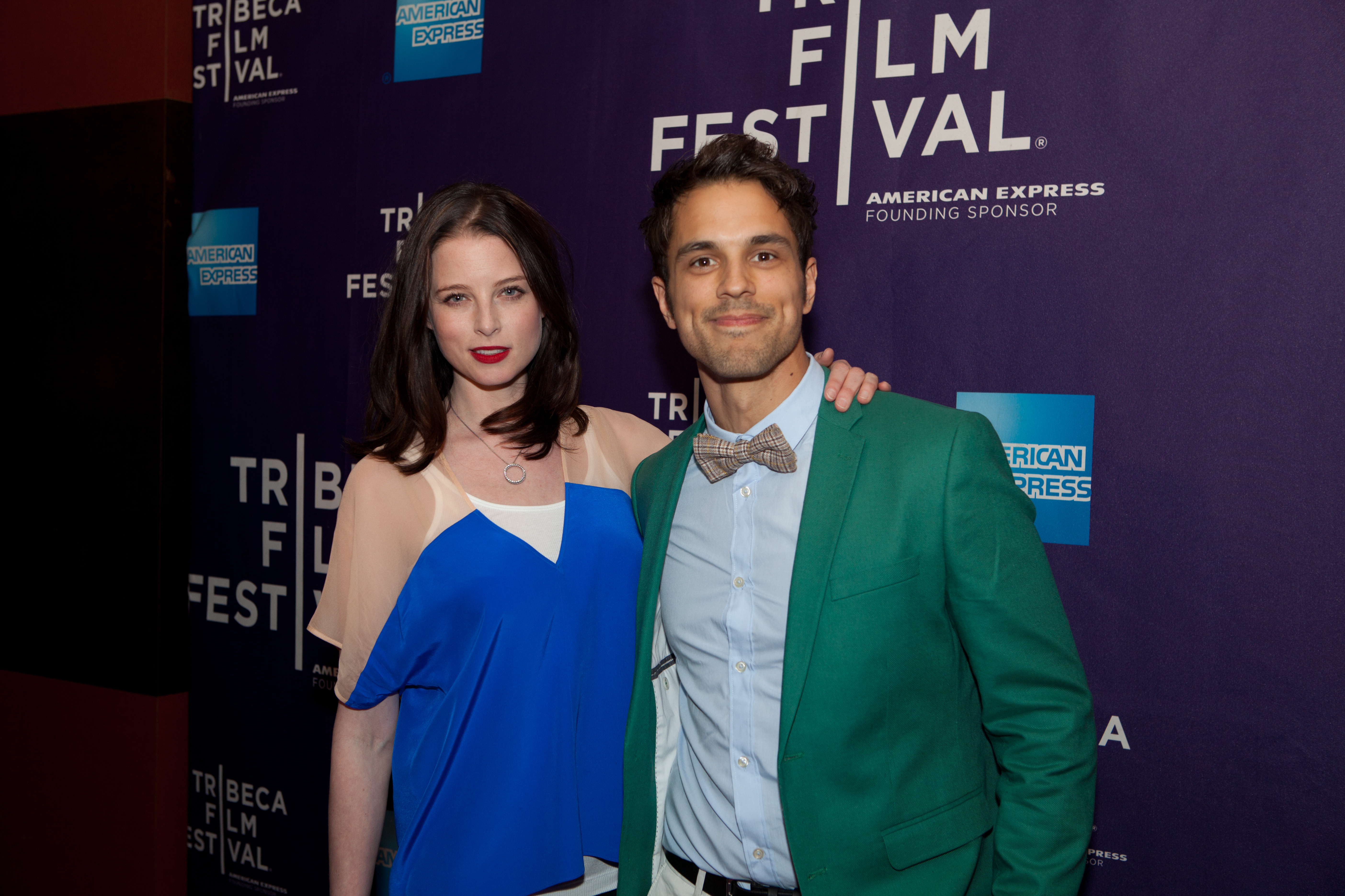Jordan James Smith and Rachel Nichols at the premiere of 