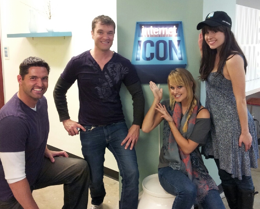 Actor Photo op from the set of 'Internet Icon: Season 2' at Los Angeles Center Studios