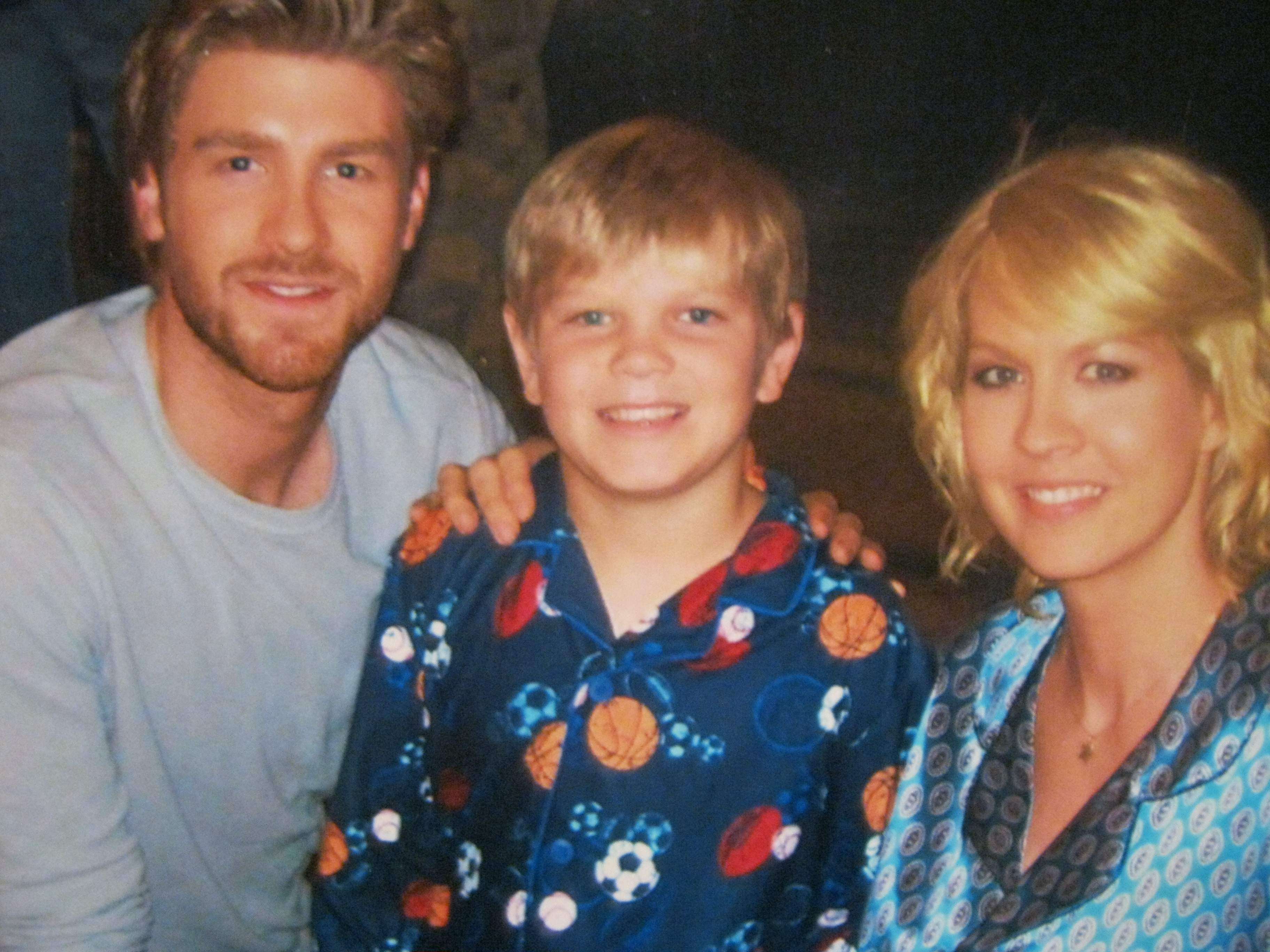 With Jenna Elfman and Jon Foster on set of Accidentally on Purpose