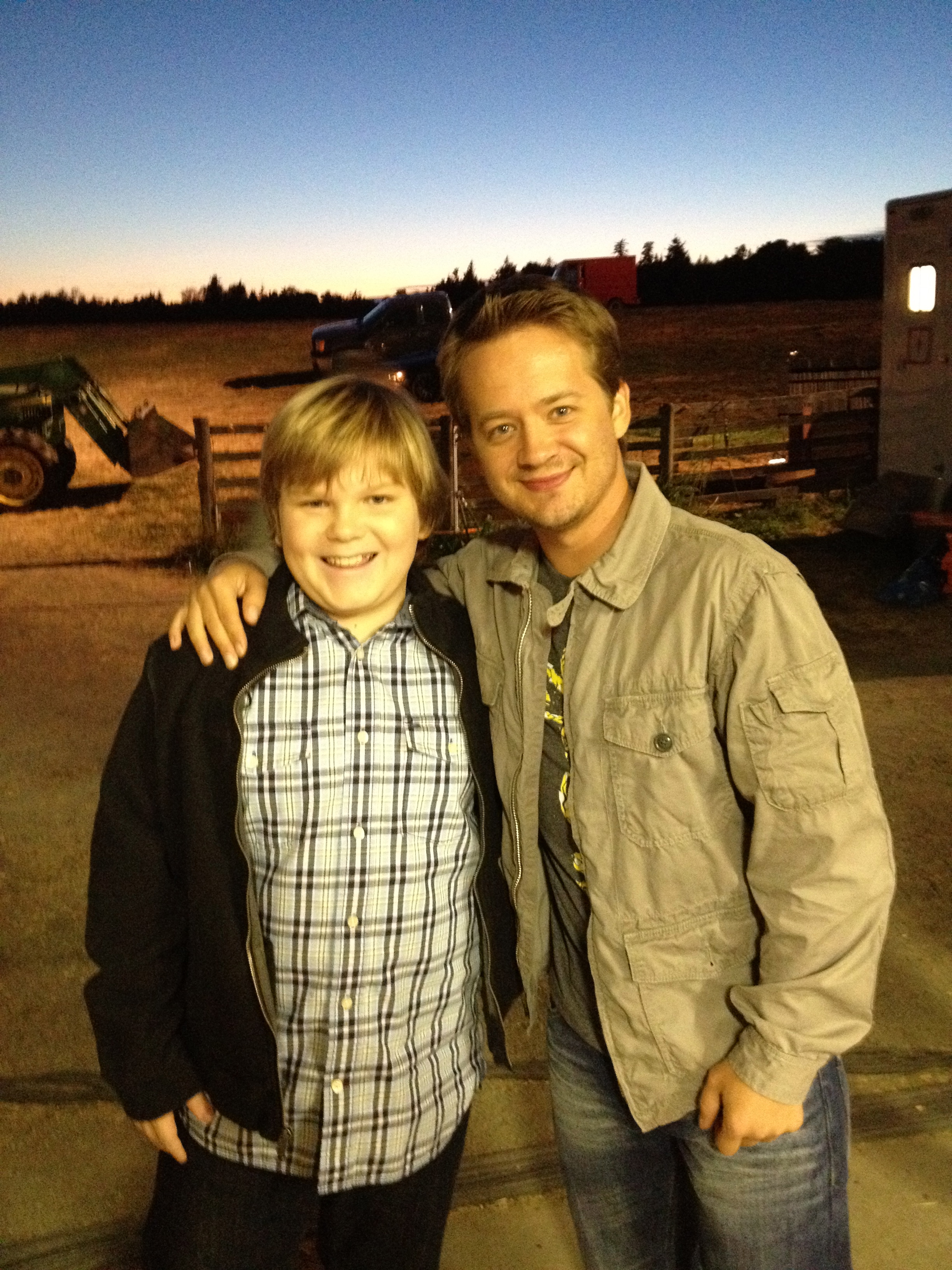 With Jason Earles on Super Buddies set