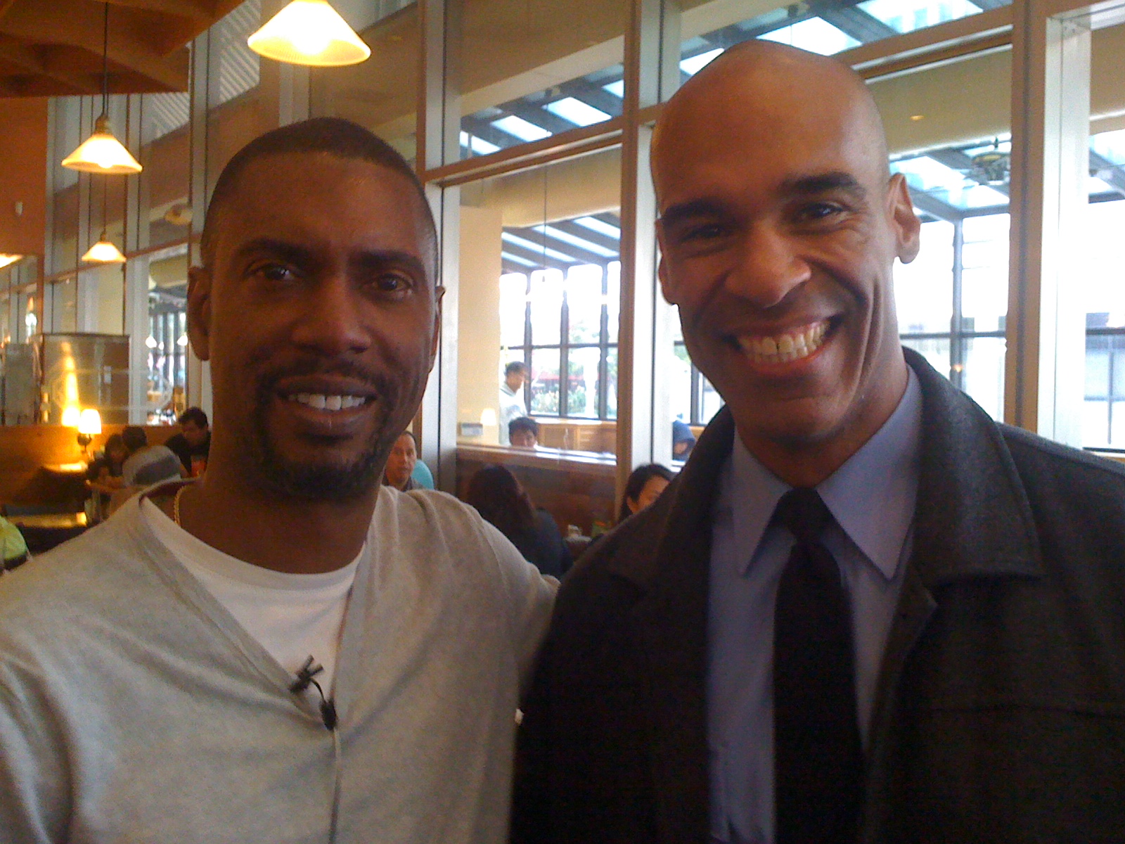 Darren Dupree Washington with Intercept director Kevin Hooks.