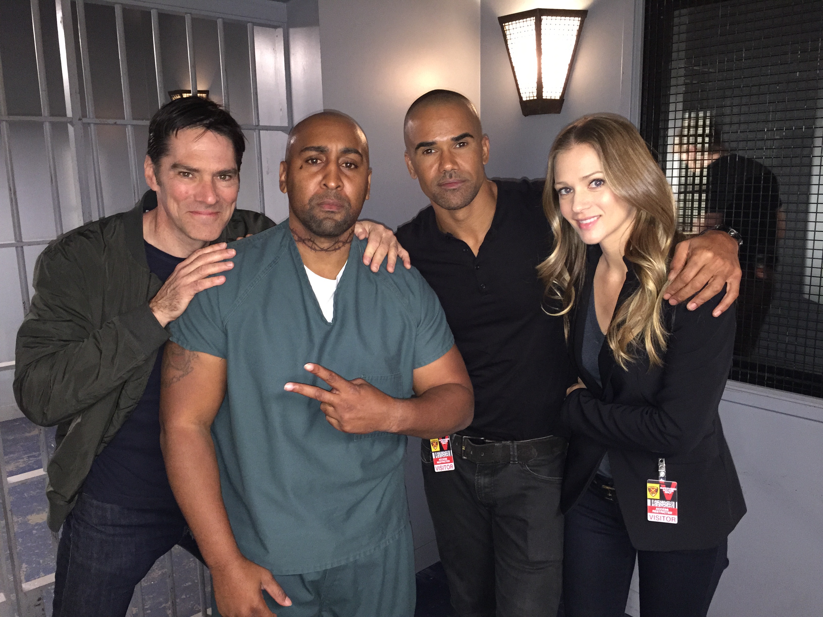 Cast Of Criminal Minds Thomas Gibson, Shemar Moore, Aj Cooks, Exie Booker