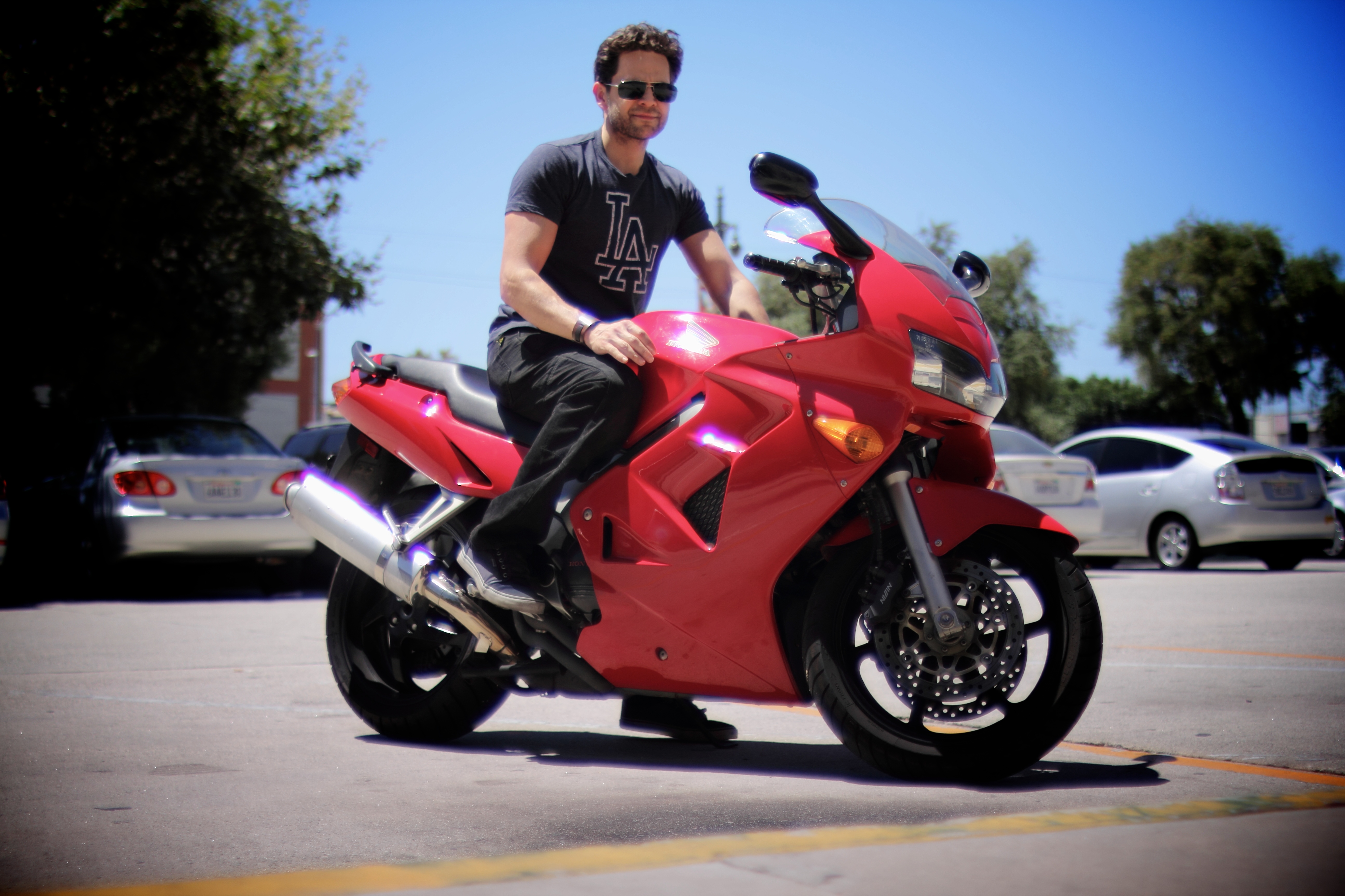 Ryan J-W Smith has been riding motorcycles since he was 16. His Honda VFR800i is one of his favorites.