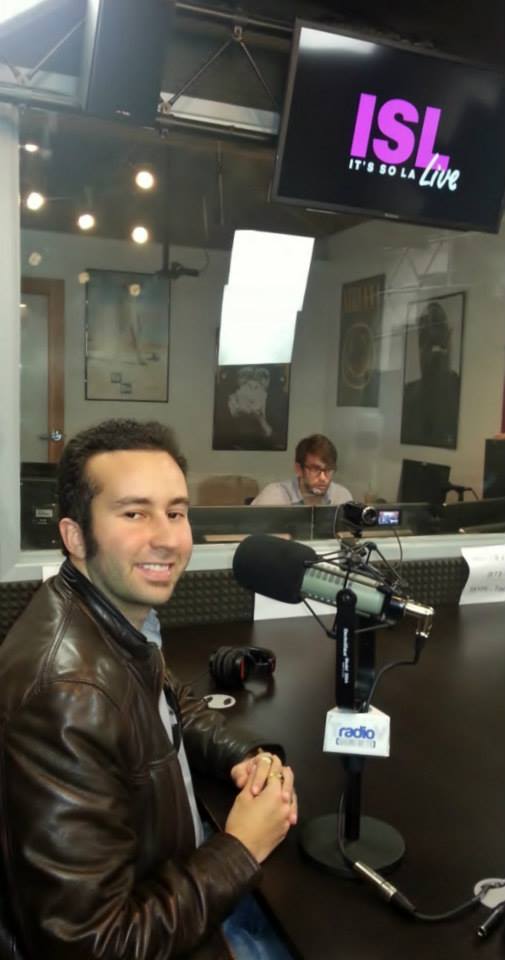 Actor Paul Tirado invited as a special guest for a radio interview on the show ''It's so L.A.'' for TradioV.